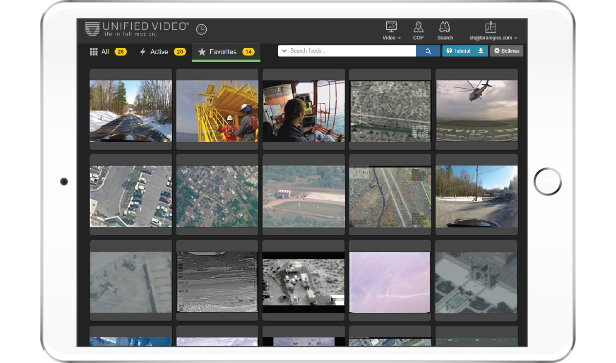 Live and archived video streaming solutions; full motion video streaming platform; easy to use; cloud based full motion video; DOD; UAV; Intelligence, surveillance, reconnaissance tool; KLV meta data; map mashups; line 21 KLV; map overlays; map tagging; temporal data; sensor data streaming platform; live video; archived video; geospatial search features